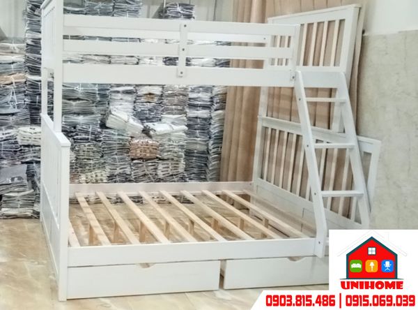 TOP mẫu giường 2 tầng 1m2/1m6 giá rẻ được ưa chuộn mới nhất tại TPHCM