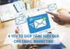 4 Yếu tố giúp tăng hiệu quả cho Email Marketing