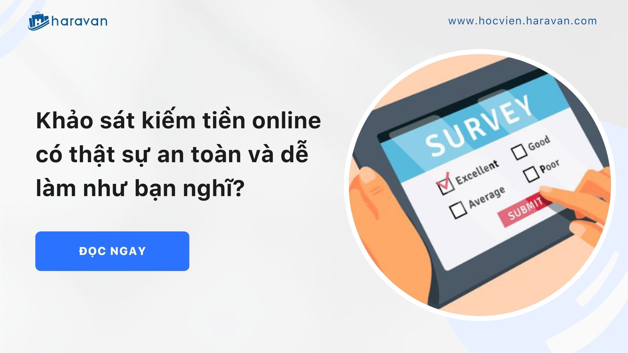 Kiếm tiền từ khảo sát online