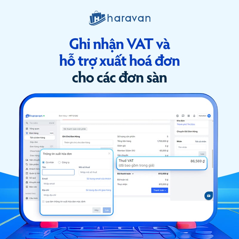 VAT hóa đơn sàn