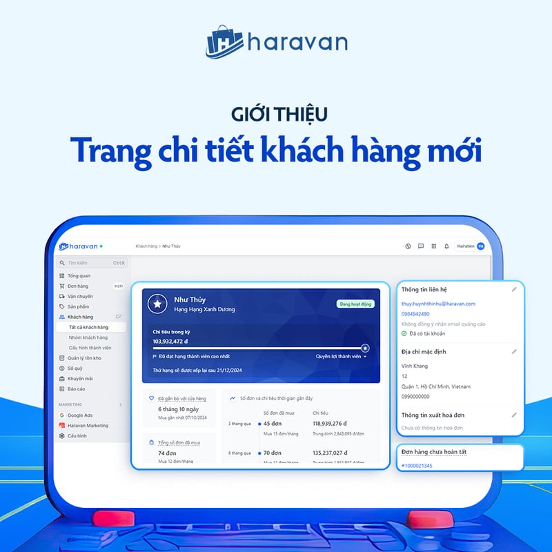 trang chi tiết khách hàng mới