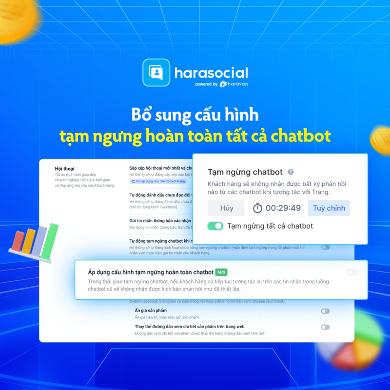 Bổ sung cấu hình Tạm ngưng hoàn toàn tất cả chatbot