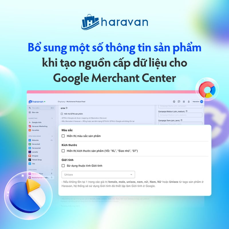 Bổ sung một số thông tin sản phẩm khi tạo nguồn cấp dữ liệu cho Google Merchant Center với Haravan