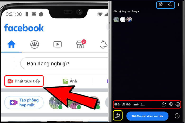 App làm đẹp khi livestream Facebook - Haravan