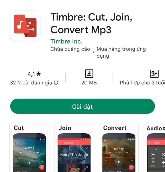 App thiết kế video TikTok - Timbre