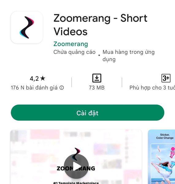 Ứng dụng làm video TikTok - Zoomerang
