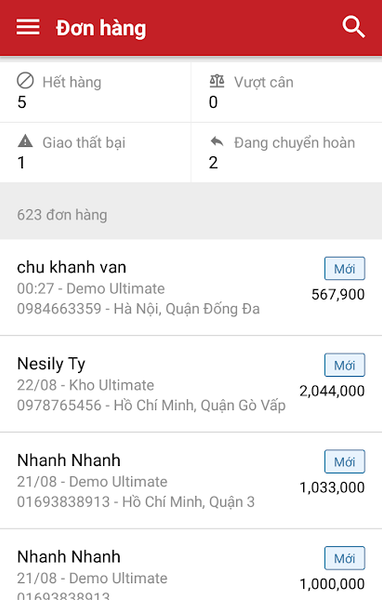 App tạo đơn hàng - Haravan