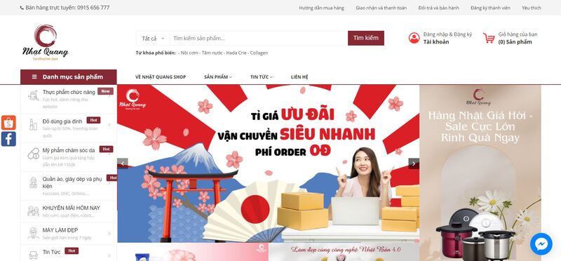 Shop Nhật Quang là một shop chuyên nhận order hàng Nhật Bản cho khách hàng tại Việt Nam