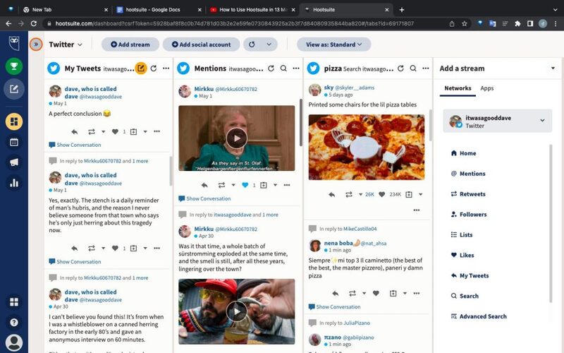 Hootsuite - công cụ quản lý mạng xã hội cho phép bạn quản lý nhiều tài khoản cùng lúc