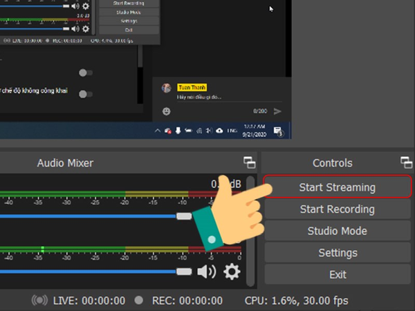 Cách live stream trên OBS - Haravan