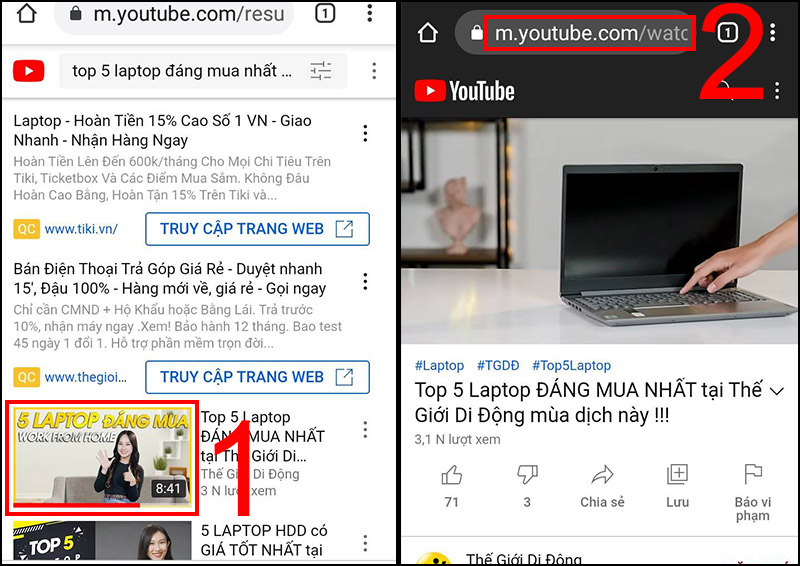 Cách tải video trên Youtube về điện thoại