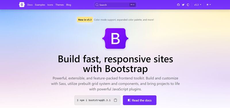 Bootstrap là nền tảng thiết kế website cá nhân miễn phí phổ biến hiện nay