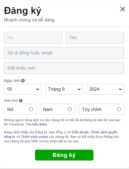 Cách tạo 1 trang web bán hàng trên Facebook - Haravan