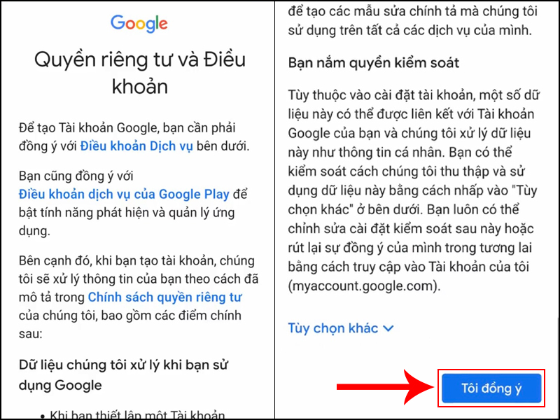 Cách tạo tài khoản Gmail