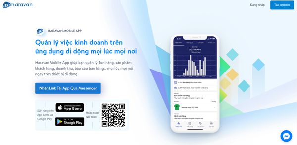 Phần mềm quản lý kinh doanh trên di động của Haravan