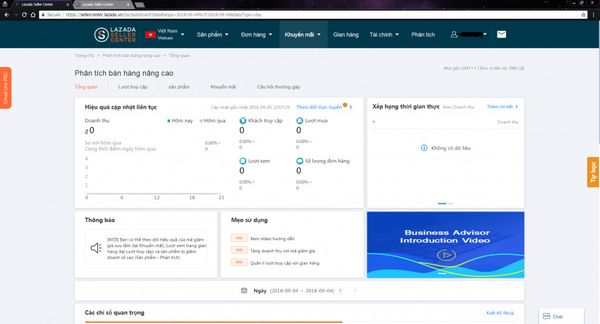 Truy cập vào Lazada Seller Center