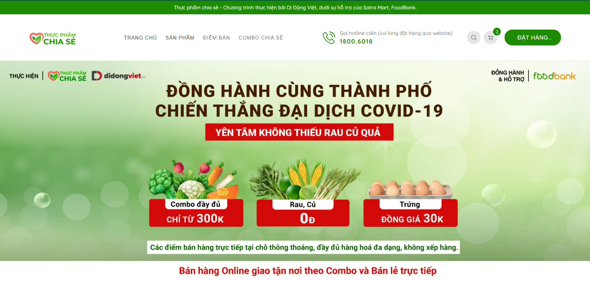 Di Động Việt và Website “Thực phẩm chia sẻ”