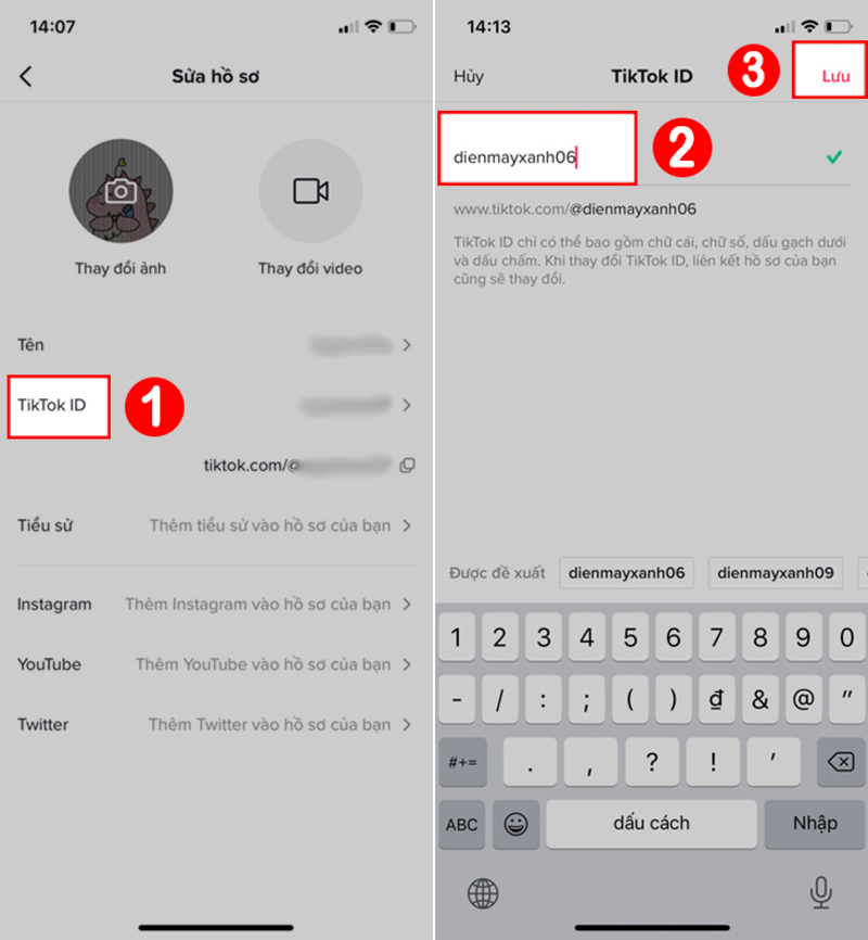 Cách đổi tên TikTok