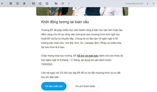 Email Marketing lĩnh vực giáo dục