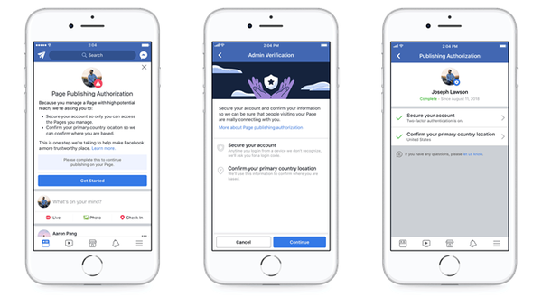 Facebook ra mắt tính năng xác minh với những người quản lý Fanpage lớn