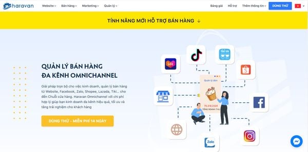 Phần mềm quản lý bán hàng đa kênh Haravan Omnichannel