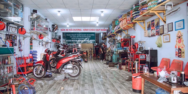 Hướng dẫn thiết kế mô hình tiệm sửa xe máy chuyên nghiệp