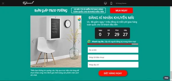 landing page khác gì với website