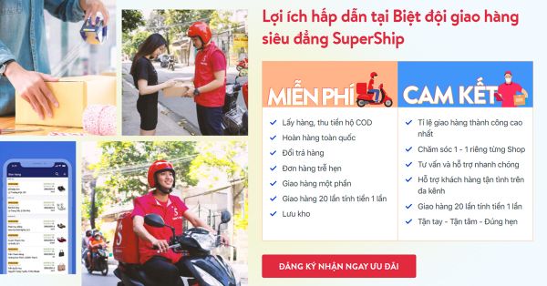 Giao hàng Siêu tốc - chọn Dịch vụ Siêu đẳng SuperShip