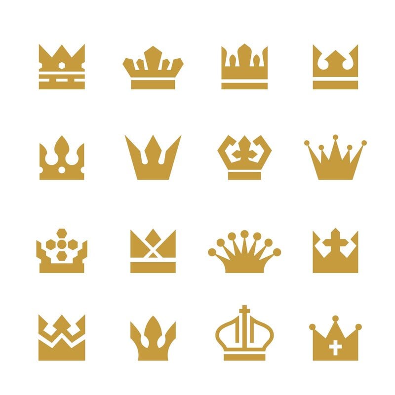 Mẫu logo vương miện đẹp