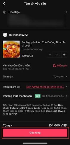 Mua hàng trên TikTok - Haravan