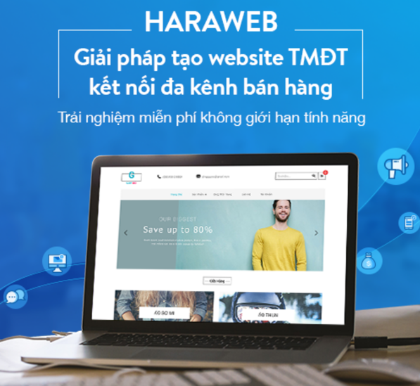 nền tảng hỗ trợ bán online haraweb