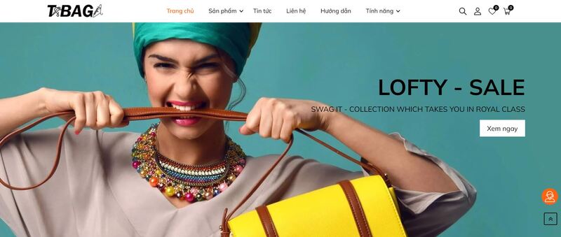 Mẫu giao diện 4 - Website kinh doanh thời trang