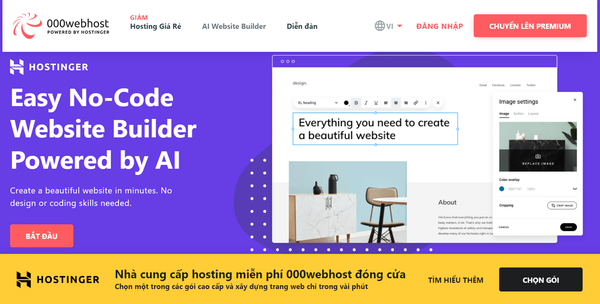 Tạo website bán hàng miễn phí - Haravan