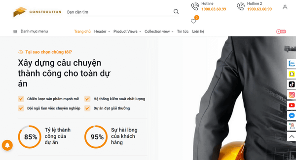 Thiết kế website bất động sản - Haravan