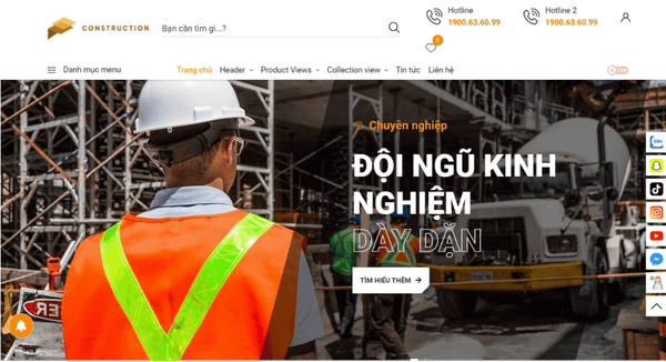 Thiết kế website bất động sản - Haravan