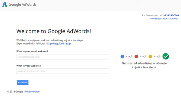 thiết lập chạy quảng cáo google adwords bước 1.a