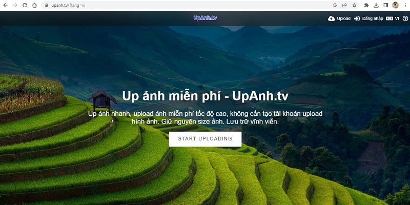 Web up ảnh lấy link: Upanh.tv