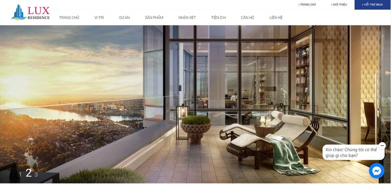 Mẫu website giới thiệu công ty bất động sản