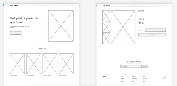 Wireframe website - Haravan