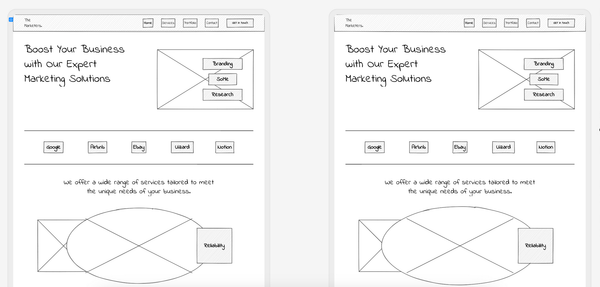 Wireframe website - Haravan