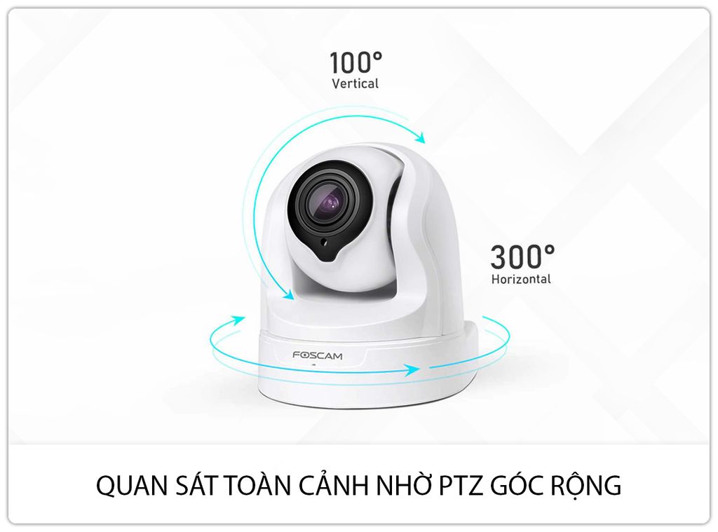 Camera Foscam Trong Nhà FI9920P Zoom Quang 4x lấy nét tự động