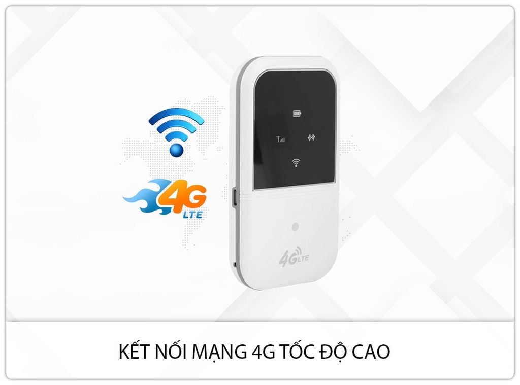 M80 - Bộ Phát Wifi 4G LTE Tốc Độ Cao, Nguồn Pin Lâu Tới 7 Giờ