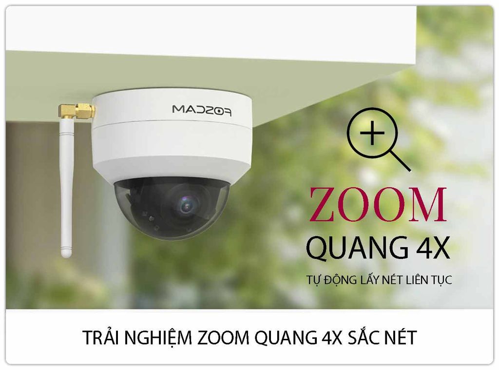 Camera quan sát Zoom quang 4x