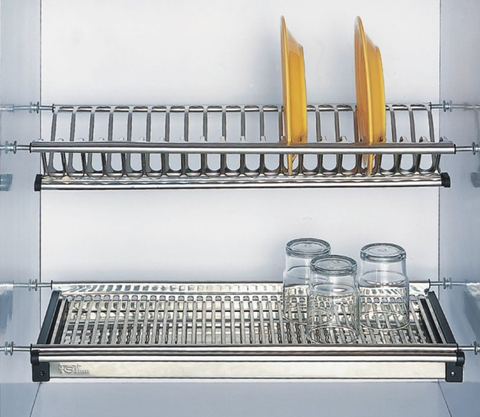 GIÁ ĐỂ BÁT ĐĨA CÓ KHAY HỨNG NƯỚC VNH – GIẢI PHÁP GIÚP KHÔNG GIAN TỦ BẾP TRỞ LÊN HIỆN ĐẠI