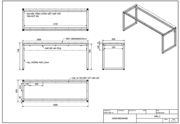 khung ban imac