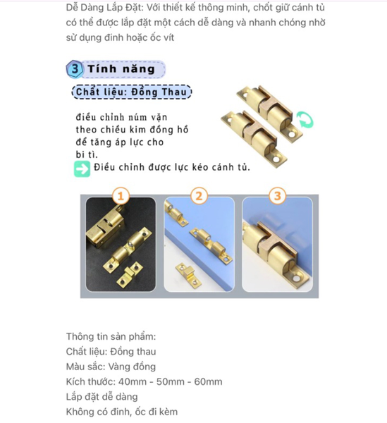 chot bi cua vinahardware