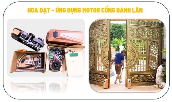 Motor cổng bánh lăn ráp nhanh