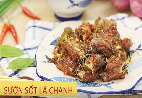 SƯỜN SỐT LÁ CHANH 2