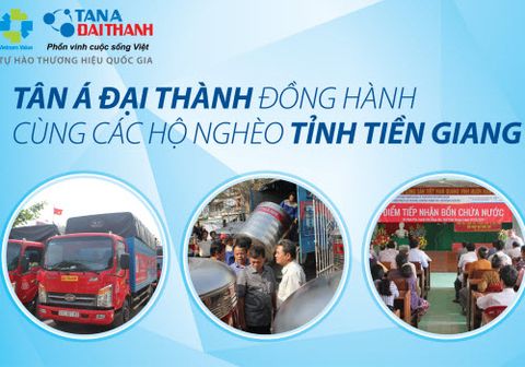 Tập đoàn Tân Á Đại Thành đồng hành cùng các hộ nghèo tỉnh Tiền Giang