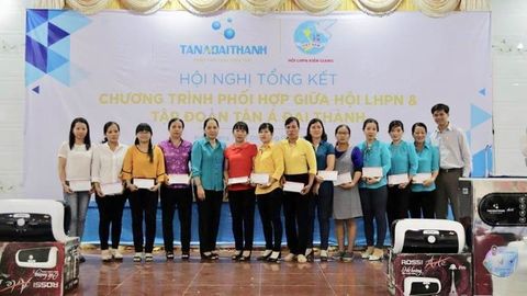 Tân Á Đại Thành tổ chức tổng kết kết quả hợp tác cùng Hội Liên Hiệp Phụ Nữ tỉnh Kiên Giang.